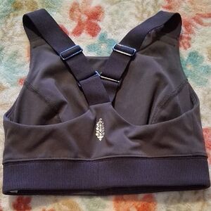 Free People Charcoal Sports Bra EUC